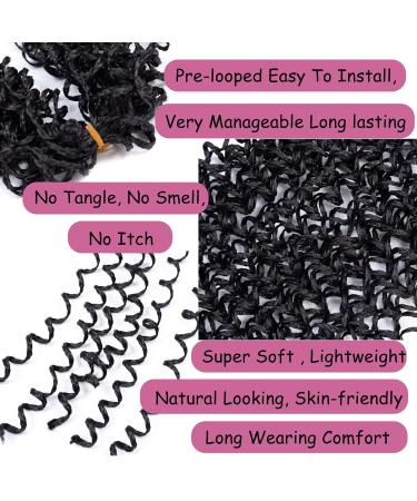 14 Inch Goddess Box Braids Crochet Hair for Black Women - Pack of 7 | Synthetic Bohemian Box Braid Crochet Braiding Hair (1B) - Buy Online on GoSupps.com