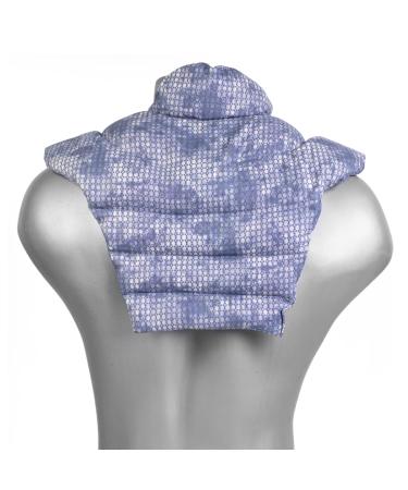 Neck horns HWS - neck + shoulders + back - rapeseed seed pillow - nude pillow thermal pillows - warming neck pillow - color: used look gray -blue rapeseed pillow