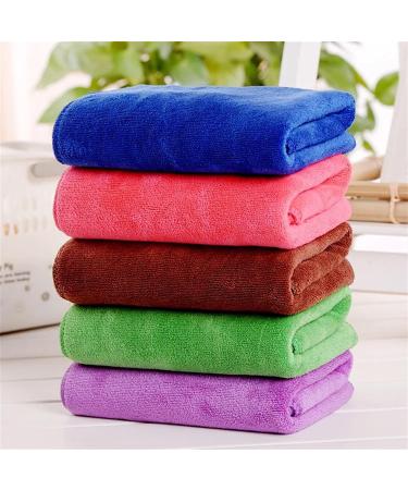 Microfiber Towel for Hair Drying | Absorbent Thickened Barbershop & Salon Headscarf - 35x75cm (Brown - Buy Online on GoSupps.com