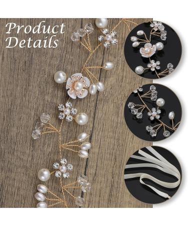 Sibba Bridal Headband Flower Headpiece 1 PC Pearl Hairband Crowns Tiara Wedding Head Pieces Brides Proposal Bands Bridesmaid Beaded Headdress Hair Accessories For Toddler Girls Women - Buy Online on GoSupps.com