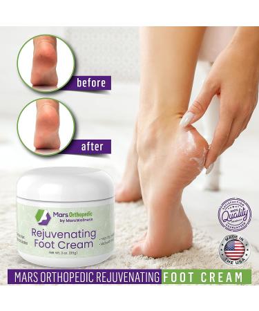 Orthopedic Rejuvenating Foot Cream for Dry Cracked Feet - Fast-Acting Moisturizing Pain Relief for Diabetic Neuropathy - Made in USA - 3 oz - Buy Online on GoSupps.com