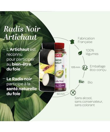 SUPERDIET - BLACK RADISH ARTICHOKE ORGANIC Liver well-being Herbal medicine Made in France 80 tablets - Buy Online on GoSupps.com