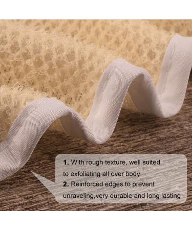 PHOGARY 6 Pack Dual-Sided Exfoliating Wash Cloths for Body and Face - Bath Washcloths for Men and Women - Skin Massage Spa Towels - Rough and Soft Exfoliation - Off-White - Buy Online on GoSupps.com