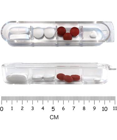 24/7 MEDICASE Danish Design Pill Box for 7 Days - Compact Dust Blue Pill Organizer for Small Dosages - Buy Online on GoSupps.com