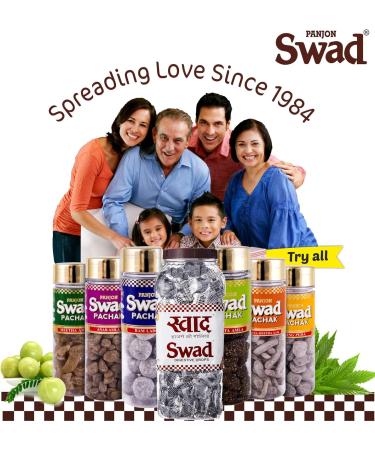 Swad Candy Jar (Digestive & Tangy Indian Masala Flavour Sweet Toffee) Vegan & Gluten Free 150 Candies Jar ORIGINAL - Buy Online on GoSupps.com