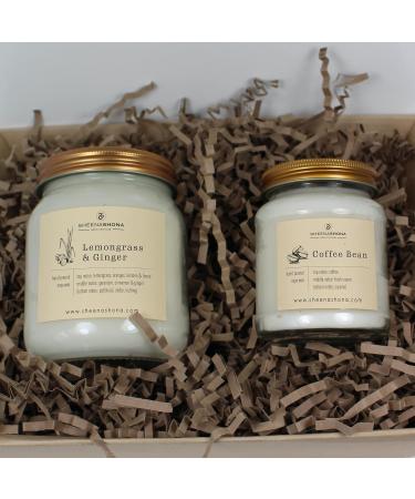 Happy 1st Mother's Day Personalised SOYA Wax Honey Jar Candle (Lemongrass & Ginger Large) - Buy Online on GoSupps.com