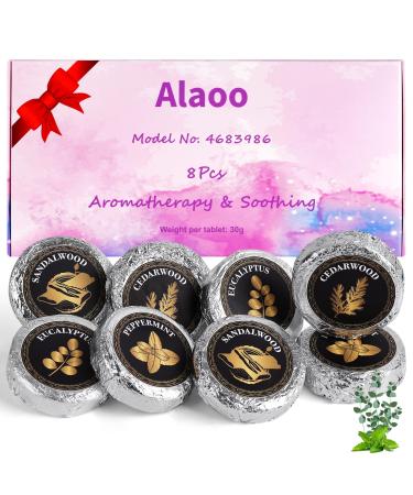 Lot de 8 Tablettes de Douche Set de Bombes de Bain Bombes de Douche