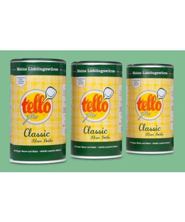 Buy Tellofix Classic Clear Broth 3x900g - Versatile Vegetable Broth Low-Calorie Gluten-Free Vegan No Preservatives - Perfect for Soups & Seasoning - Buy Online on GoSupps.com