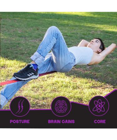 Kutu Tribe 60 ft Slackline Kit with Tree Protectors, Arm Trainer, Ratchet Cover - Ideal for Kids and Adults, Beginner Slackline with Training Line - Includes Carry Bag - Buy Online on GoSupps.com