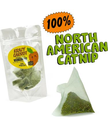 WufWuf MyMeow Krazy Carrot Refillable Cat Toy with 10 Natural Catnip Bags - Interactive Toy for Cats and Kittens - Buy Online on GoSupps.com