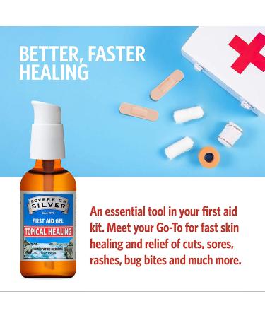 Sovereign Silver First Aid Gel 2 fl oz - Natural Healing with Colloidal Silver - Buy Online on GoSupps.com