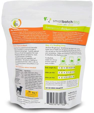 Small Batch Freeze Dried Chicken Sliders for Dogs - 14oz - Buy Online on GoSupps.com