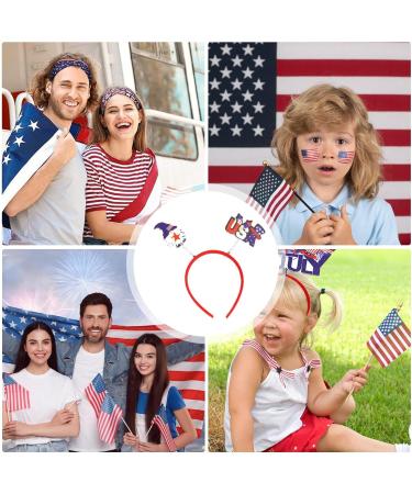 Uozonit Independence Day Hair Accessories Patriotic Hair Bands | Cute Independence Day Headband | Patriotic Supplies Supplies Decorations Celebrating Freedom Rudolph Usa Model - Buy Online on GoSupps.com