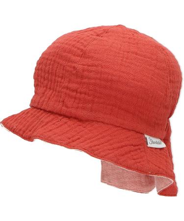 Sterntaler Girls Reversible Sun Hat - Red & Pale Pink | Stylish Sun Protection for Kids - Buy Online on GoSupps.com