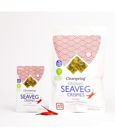 Clearspring Organic Seaveg Crispies Multipack (6 Chilli) - Buy Online on GoSupps.com