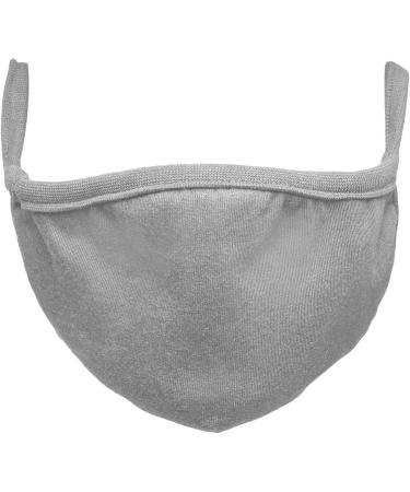 JAGO Washable Cotton Facial Mask - 2 Layer with Filter Compartment for Men & Women | Available in Sets of 2/4/8/10 - Gray Community & Everyday Fabric Mask - Buy Online on GoSupps.com