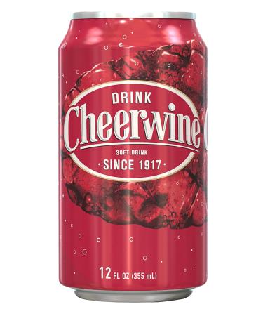 Cheerwine Cherry Fridge Pack Soft Drink - 12oz (12 Cans) Pack of 12 - Buy Online on GoSupps.com