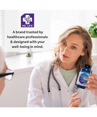 MD. Life Magnesium Oxide 400mg Capsules - High Absorption Magnesium Supplement for Leg Cramps Sleep & Vascular Health - 60 Capsules - Non-GMO Pills for Women 60 Count (Pack of 1) - Buy Online on GoSupps.com