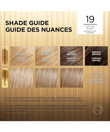 L Or al Paris Superior Preference 9 weeks of Luminous Fade-Defying Permanent Hair Dye 19 Light Ash Blonde 100% Grey Coverage 1 Hair Dye Kit (Packaging May Vary) Light Ash Blonde 3 Piece Set - Buy Online on GoSupps.com