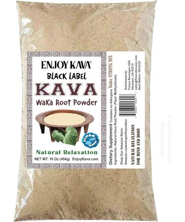 Enjoy Kava Noble Kava Root Powder (16 Oz Bag) Herbal Supplement Kava Drink ... Black Label - Buy Online on GoSupps.com