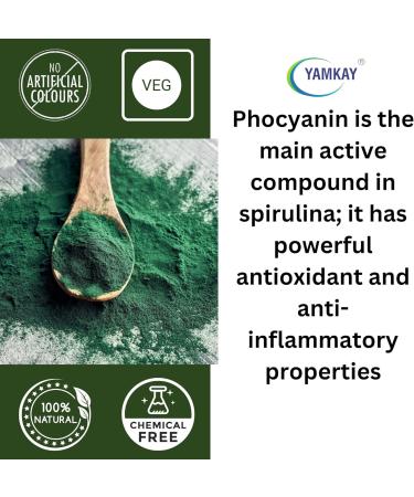 YAMKAY Natural Spirulina Powder (300 GM) - Buy Online on GoSupps.com