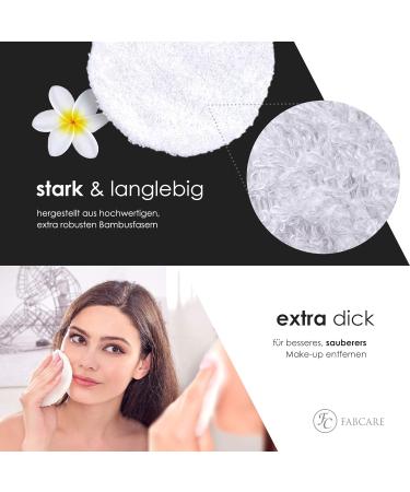 Fabcare Slimming Pads - Dermatest Approved Washable Bamboo Fiber Makeup Remover Pads | Eco-Friendly Zero Waste & Reusable (Set of 8) - Buy Online on GoSupps.com