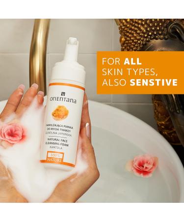 Orientana - Natural Face & Eyes Cleansing Foam Kantola | 99.5% Natural Vegan Makeup Removal | Gently Cleanses | Moisturizing & Regenerating Effect | Nourishes & Smoothes Skin - 150 ml Aloe Vera - Buy Online on GoSupps.com