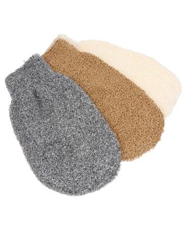 FOMIYES 3pcs Bath Towel Soap Bag Bath Mitt Loofah Glove Body Scrub Mitt Scrubbing Exfoliator Mitt Shower Scrub Gloves Spa Remover Mitt Back Scrubber Back Rub Gloves Exfoliating Towel Scrub