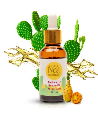 Barbary Fig Beauty Oil - Moisturizing Facial Beauty Oil for All Skin Type - Face Natural Essential Beauty Oil - Beauty Oil for Face Glow Nourishing & Penetrating Skin - 1.0 fl.oz