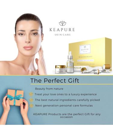 Derma Roller Kit for Face & Body - 540 Microneedle Set with Moisturizing Cream & Vitamin C Serum | Stretch Marks & Skin Care Solutions - Buy Online on GoSupps.com