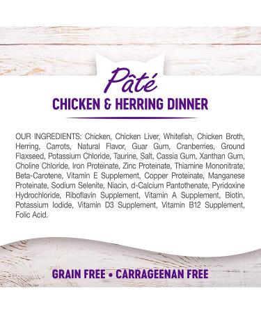 Wellness Complete Health Grain-Free Wet Cat Food - Chicken & Herring Pate, 5.5 oz Can (Pack of 24) - Natural Ingredients, Made in USA - Buy Online on GoSupps.com