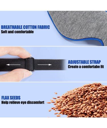 Heated Eye Mask with Flaxseed | Warm Eye Compress for Sleep and Relief from Dry Eyes, Blepharitis, Dark Circles, MGD, Puffy Eyes | Temperature Timer Control - Buy Online on GoSupps.com