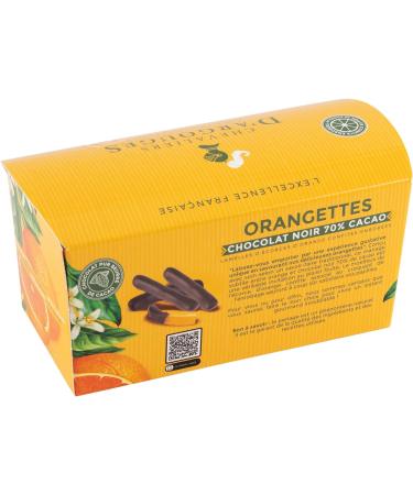 CHEVALIERS D'ARGOUGES French Master Chocolatiers - Orangettes coated in 70% dark chocolate - 190g tasting ballotin - Buy Online on GoSupps.com