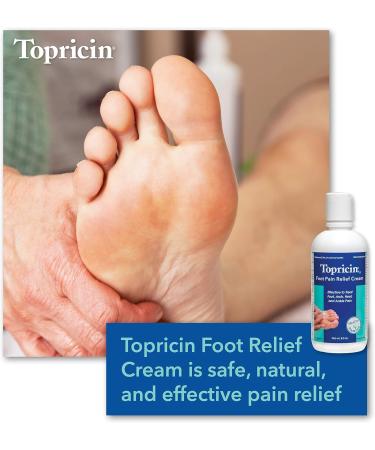 Topricin Foot Pain Relief Cream 8 oz - Effective Pain Relief for Feet | Fast Shipping Worldwide - Buy Online on GoSupps.com