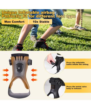 AFO Foot Drop Brace Ankle Foot Orthosis for Men & Women | Inflatable Lining for Stroke Recovery | Fits Shoes | Large Left - Buy Online on GoSupps.com