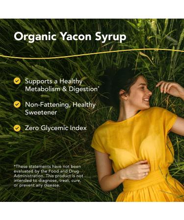 Organic YacoPower Yacon Syrup 8.5 fl oz - Supports Metabolism & Digestion -Non-GMO - Zero Glycemic Index - Natural Sweetener - Buy Online on GoSupps.com