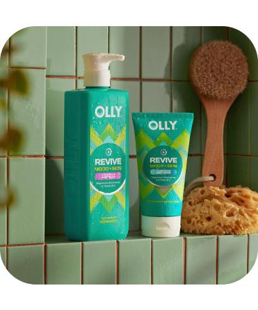 OLLY Revive Body Wash with Magnesium, Electrolytes & Vitamin B12 Nourishing Cleanser for Skin Barrier Repair, Deep Hydration, Refreshing Nerolidew Scent, 17 oz - Buy Online on GoSupps.com