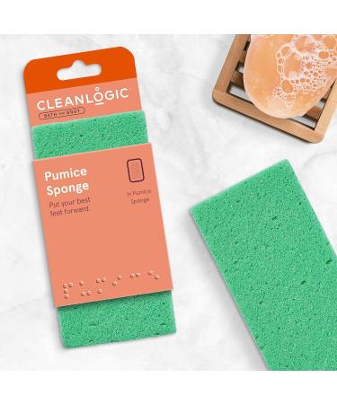 Cleanlogic Pumice Sponge Assorted Colors 6-Pack for Bath and Body - Buy Online on GoSupps.com