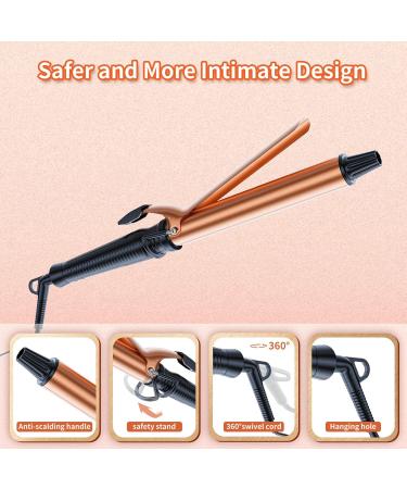 1 Inch Extra Long Curling Iron - Professional Ceramic Barrel Wand for Long Hair | International Shipping - Buy Online on GoSupps.com