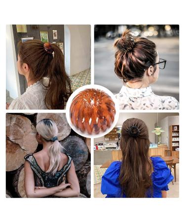 Colorful Bird Nest Hair Holder Set - 7 PCS Plastic Ball Bun Ponytail Hair Clips for Women - Buy Online on GoSupps.com