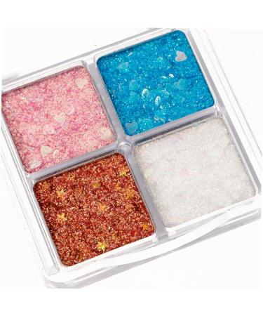 Healvian 6 Pcs Glitter Eye Makeup Eyeshadow Glitter Sequins Makeup Glitter for Eyes Eye Shadow Makeup Assorted Colorx3pcs 6.00X6.00X1.00CMx3pcs - Buy Online on GoSupps.com