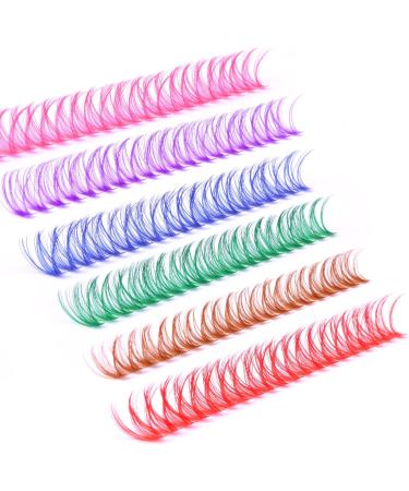 Colored Lash Clusters - DIY Volume Extensions | DD Curl 15MM | Wiwoseo - Buy Online on GoSupps.com