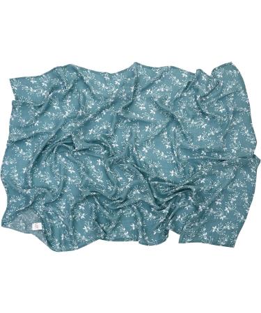 amo nenes Baby Swaddle Blanket 110x150 cm | Soft Breathable Muslin | 100% Bamboo Cotton Wrap for Newborns - Green - Buy Online on GoSupps.com