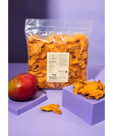 KoRo - Organic Kent Dried Mango 1kg - Fruity-sweet taste - No added sugar - Dried mango of the Kent variety - Buy Online on GoSupps.com