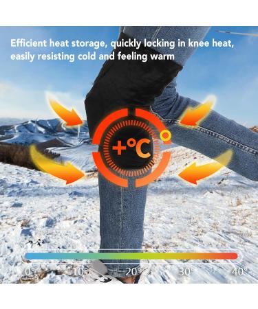Heated Knee Brace XL - USB Charging 3 Gears Super Soft Fleece Cold Resistant Electric Heating Support - Buy Online on GoSupps.com