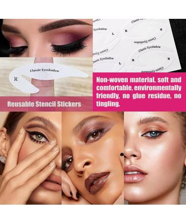 Quick Eyeliner & Eyeshadow Stencils - 128 Pieces Cat Eye Makeup Tool & Winged Eyeliner Tape - Buy Online on GoSupps.com