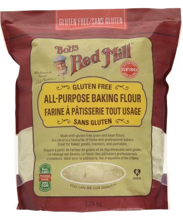 Bob's Red Mill Bob's Red Mill Gluten Free 1 to 1 Baking Flour 1240 Grams & Gluten Free All Purpose Baking Flour 1.24 kilo Gram Baking Flour + Baking Flour 1.24kg - Buy Online on GoSupps.com