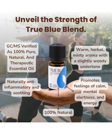 Rocky Mountain Oils True Blue Essential Oil Blend - 15 ml | Premium Aromatherapy for Wellness & Relaxation - Buy Online on GoSupps.com