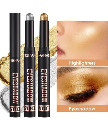8 Colors Glitter Eyeshadow Stick Colorful Set Waterproof Eye Shadow Sticks Cream Eyeshadow Pencil Makeup Set High Pigmented Waterproof & Long Lasting Contour Stick EyeLiner Makeup for Women #5*8colorb - Buy Online on GoSupps.com