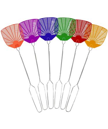 Supreme Bug & Fly Swatter Extra Long Metal Wire Handle 6 Pack Fly Swatters  Indoor/Outdoor  Insects, Bugs and Fly Killer